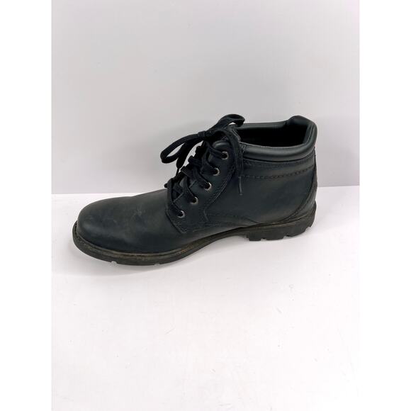 Rockport Men's Size 8 Storm Surge Plain Toe Boot Black Hydro-shield Waterproof - Picture 10 of 13